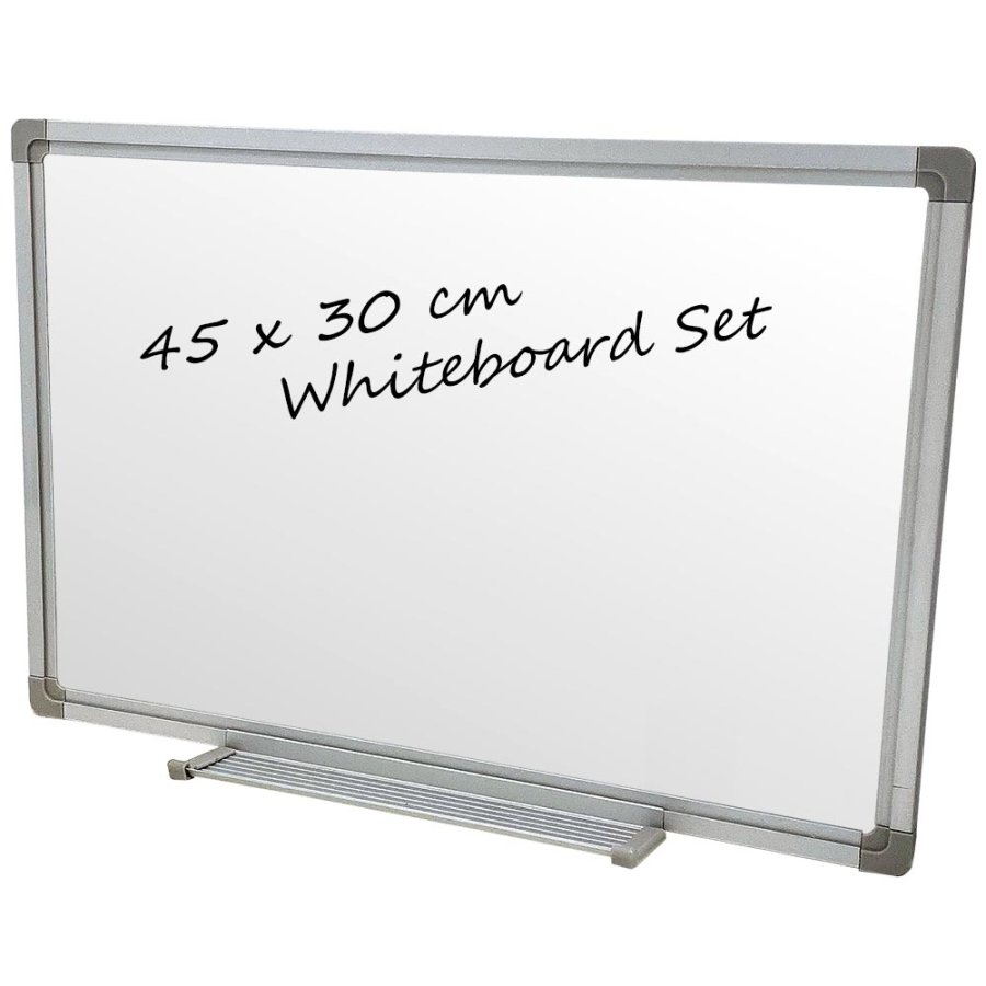 Whiteboard lackiert, 45 x 30 cm, inkl. Mikrofasertuch und 6 Markern #1