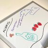 Whiteboard lackiert, 45 x 30 cm, inkl. Mikrofasertuch und 6 Markern #10