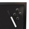 Whiteboard mit Wochenplan ENGLISCH, Kork- und Kreidetafel 70 x 50 cm, inkl. schwarzer magnetischer Marker, 4 x schwarze 20 mm Magnete, 12 schwarze Nadeln und 1 Packung Kreide (5 Stk.) #5