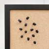 Whiteboard mit Wochenplan ENGLISCH, Kork- und Kreidetafel 70 x 50 cm, inkl. schwarzer magnetischer Marker, 4 x schwarze 20 mm Magnete, 12 schwarze Nadeln und 1 Packung Kreide (5 Stk.) #4