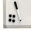 Whiteboard- und Kork-Kombitafel-Set 60x40cm, inkl. schwarzer Magnetmarker, 4 x schwarze 20-mm-Magnete, 12 schwarze Nadeln und Montagesatz #2