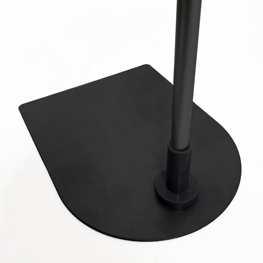 Preisrahmenset, schwarzer Stahlfuß und Aluminiumstange, schwarzer A5-Rahmen (14,8 x 21 cm). Höhe 63 - 81 cm, Breite 15,6 cm, Fuß 16 x 21 cm #3
