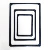 Preisrahmenset, schwarzer Stahlfuß und Aluminiumstange, schwarzer A4-Rahmen (21 x 29,7 cm). Höhe 72 - 90 cm, Breite 21,8 cm, Fuß 16 x 21 cm #6