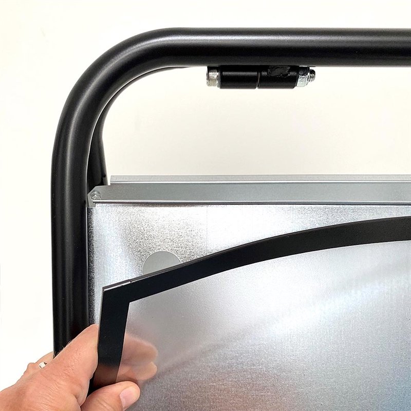 PET-Frontplatte mit Magnet, schwarzer Rand - 73 x 103 cm #2