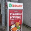 Schweres Kundenstopper mit Betonständer für den Außenbereich - A0 #7