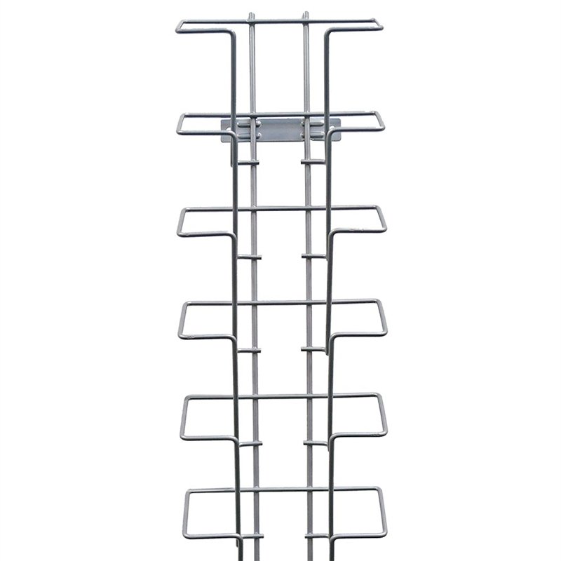Broschürenhalter für die Wand 9xA5 oder A6 Horizontal silber #3