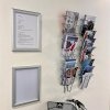 Broschürenhalter für die Wand 9xA5 oder A6 Horizontal silber #6