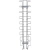 Broschürenhalter für die Wand 9xA5 oder A6 Horizontal silber #2