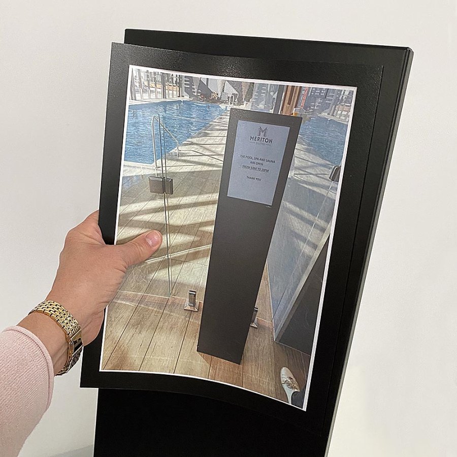 Design Magnetic Stand, Infoständer mit 1 Stück A4 Magnethülle #7
