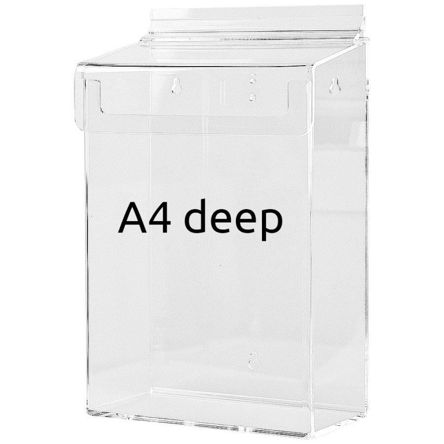 Outdoor-Prospekthalter box aus Acryl vertikal, A4 tief #8