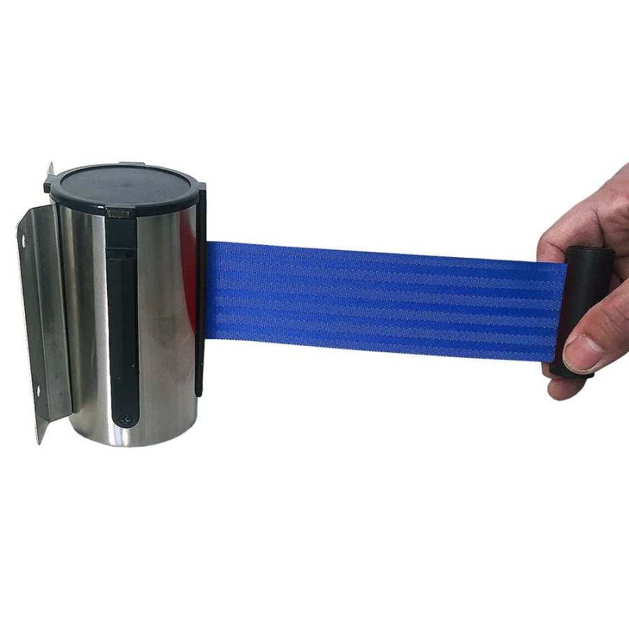 Absperrpfosten-Bandspender zur Wandmontage, blau #8