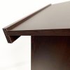 Rednerpult aus schwarzem Holz mit Rollen - Flexibles und elegantes Holzpodium #6