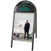 Expo Gotik Kundenstopper mit Logo schild - A1 - schwarz #7