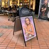 Expo Gotik Kundenstopper mit Logo schild - A1 - schwarz #17