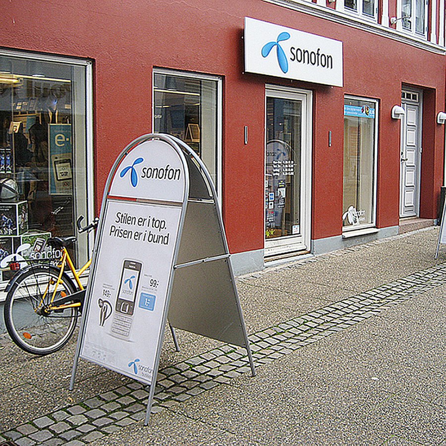 Expo Gotik Kundenstopper mit Logo schild - A1 - Silber #13