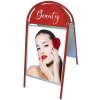 Expo Gotik Kundenstopper mit Logo schild - A1 - rot #8