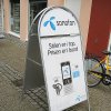 Expo Gotik Kundenstopper mit Logo schild - A1 - Silber #14