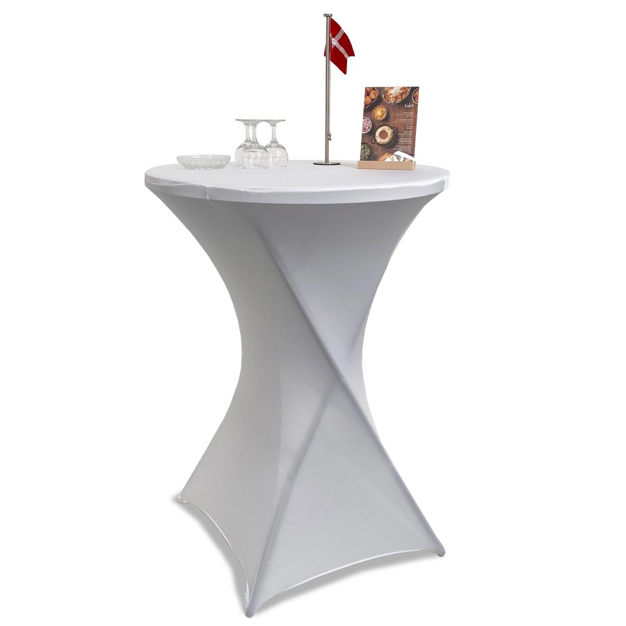 Eventtisch mit weißer Tischdecke #1