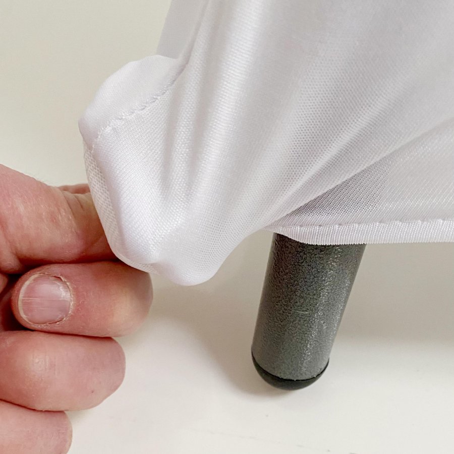Elastische Weiße Tischdecke für Events - Ø80cm #4