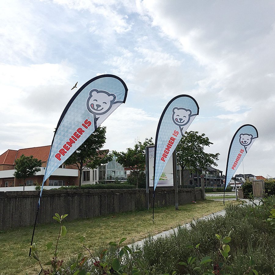 Schwarze Stangen für Beachflag, Outdoor Drop Flag, Small #12