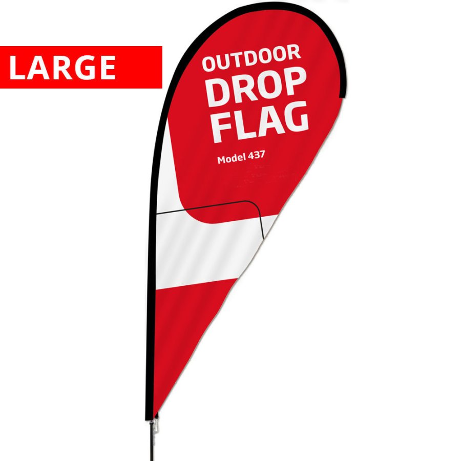 Beachflag, Outdoor-Drop flag, Large, Stangensystem #1