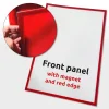 APET Frontplatte mit Magnet A1 mit rotem Druckrand #1