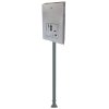 Eco Dispenser, silber, mit Druck, für Hundebeuteln und 145 cm stange #1