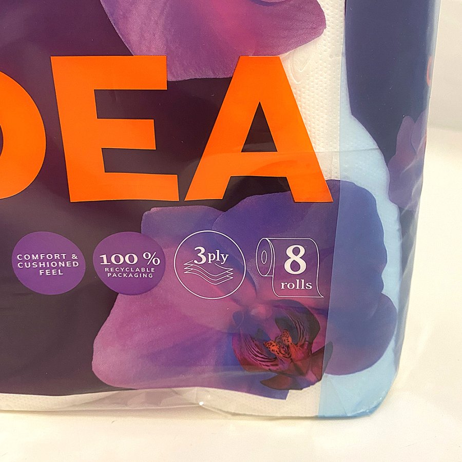 Toilettenpapier, Grite Orchidea White, 3-lagig, 100 % Frischfaser, 56 Rollen