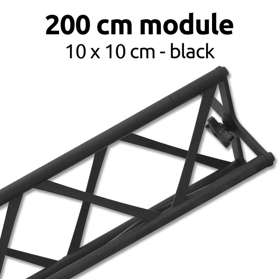 Crown Truss 10x10, Modul 200cm - schwarz