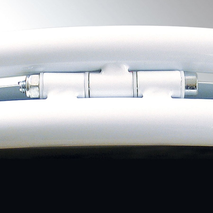 New Gotik Lux Kundenstopper mit Logo schild und Rad - A1 - wei&szlig;