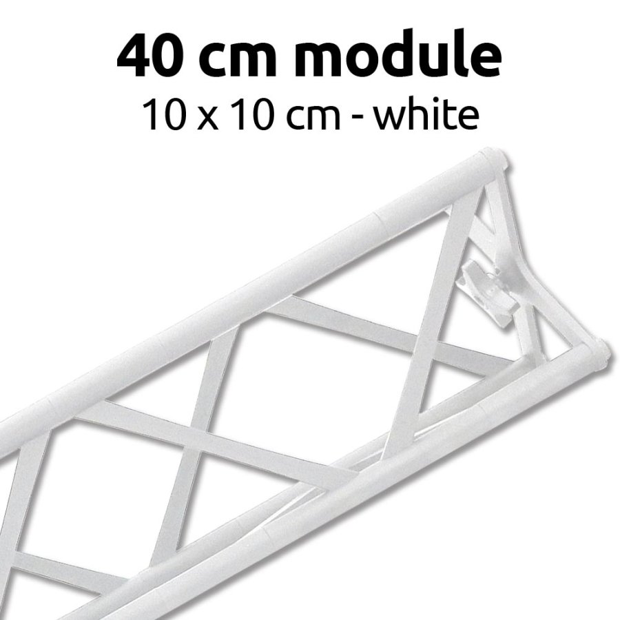 Crown Truss 10x10, Modul 40cm - wei&szlig;