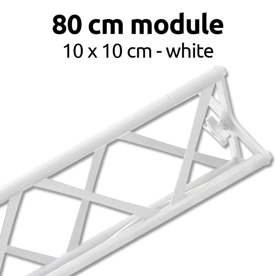 Crown Truss 10x10, Modul 80cm - wei&szlig;