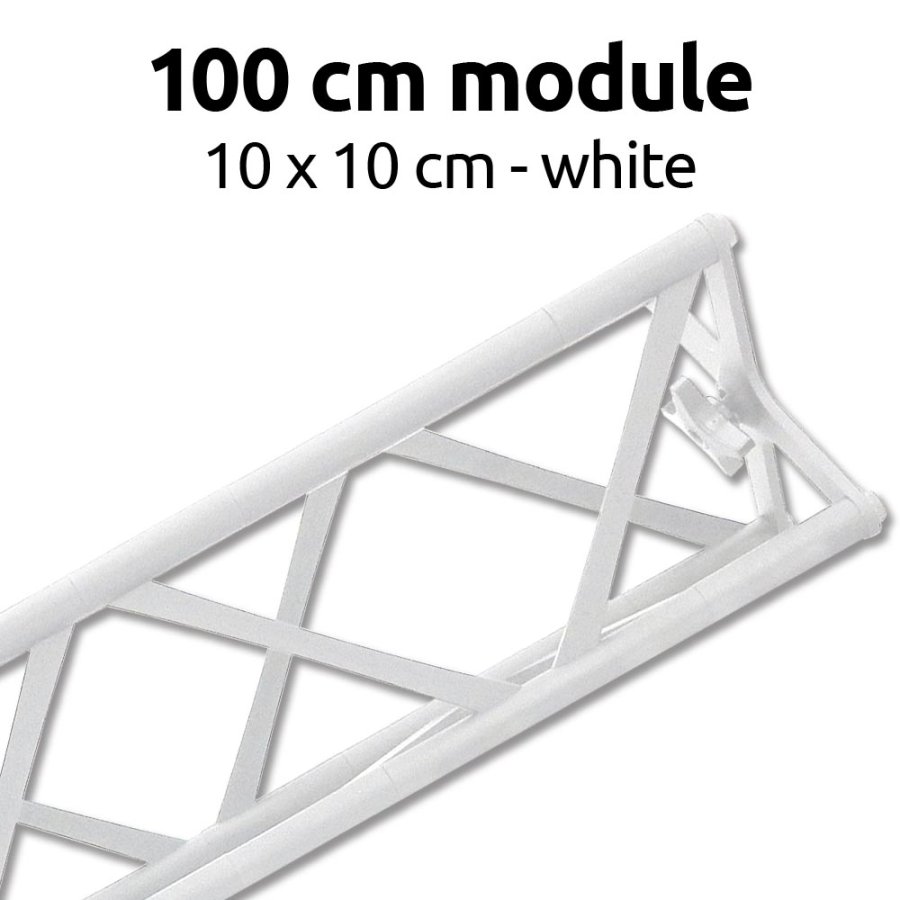 Crown Truss 10x10, Modul 100cm - wei&szlig;