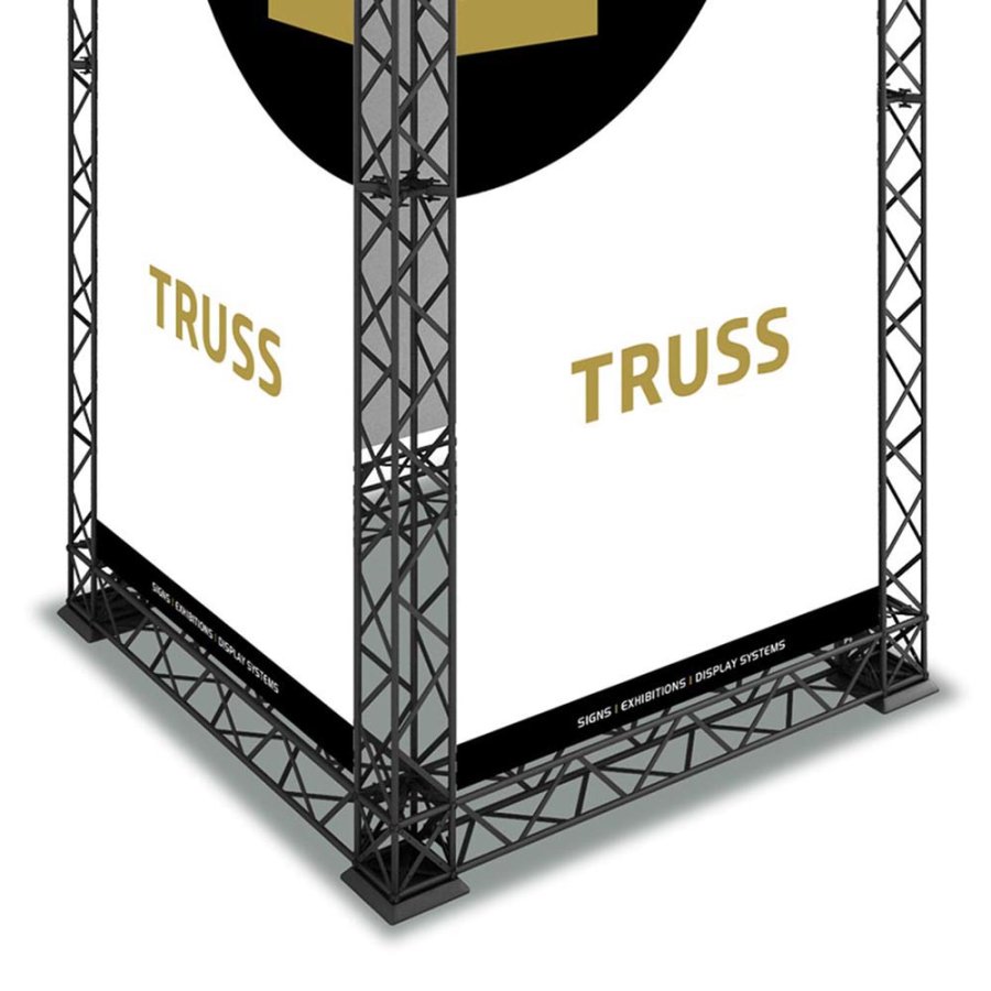 Base Regular 20 x 20 cm, f&uuml;r Crown Truss 10, schwarz