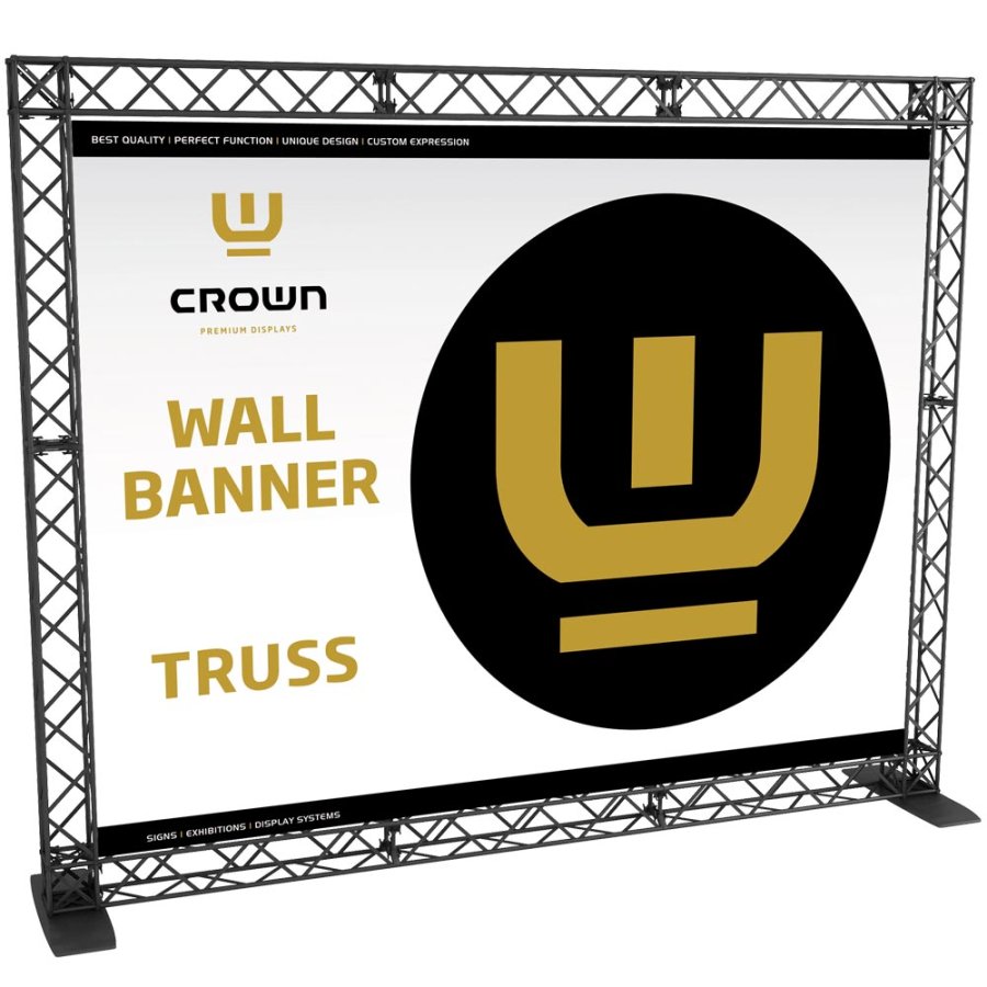 Crown Truss 10 Bannerwand - Schwarz