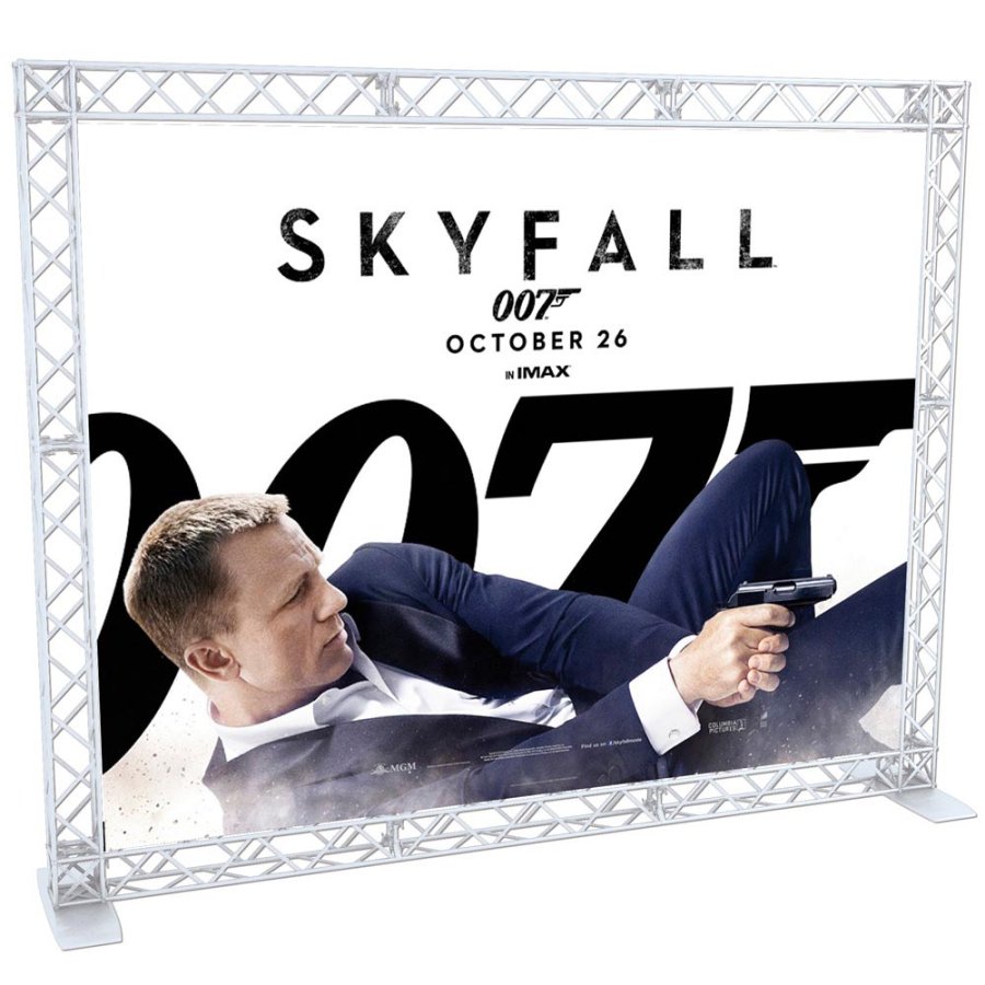 Crown Truss 10 Bannerwand - wei&szlig;