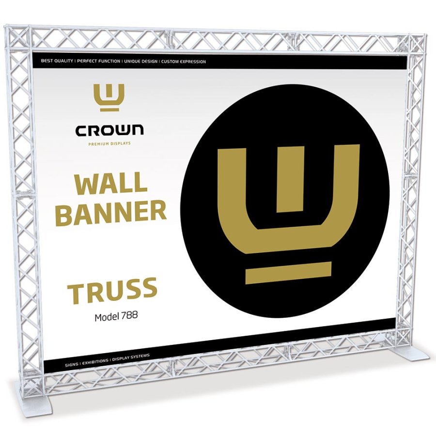 Crown Truss 10 Bannerwand - wei&szlig;