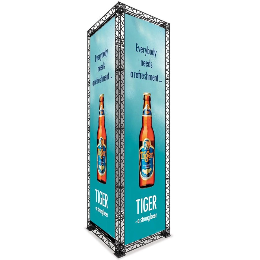 Crown Truss 10x10 Turm, Schwarz