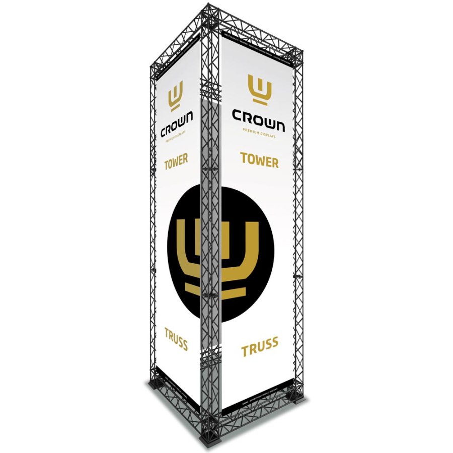 Crown Truss 10x10 Turm, Schwarz