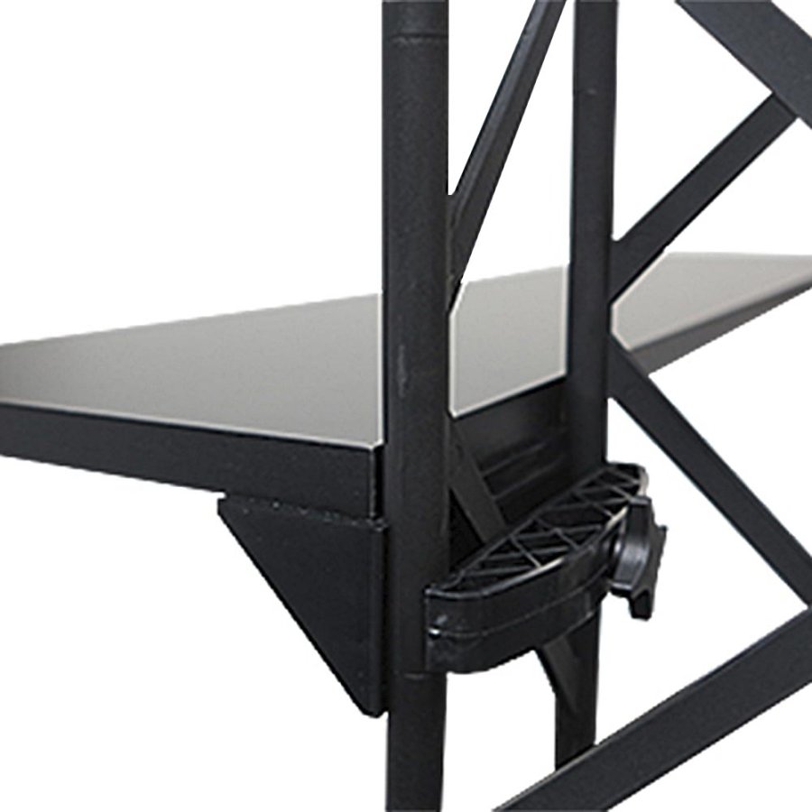 Crown Truss Regalhalter in Schwarz