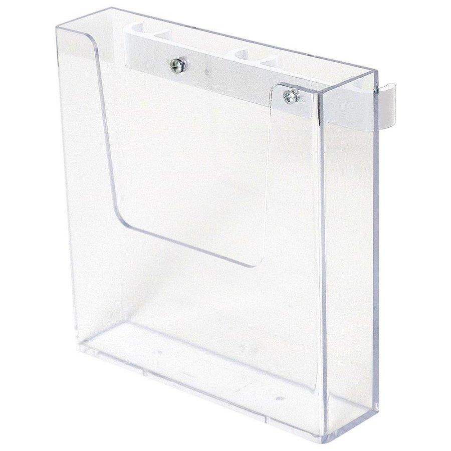 CROWN TRUSS 15 Brochureholder, A5 mit halterung, Wei&szlig;, Transparent