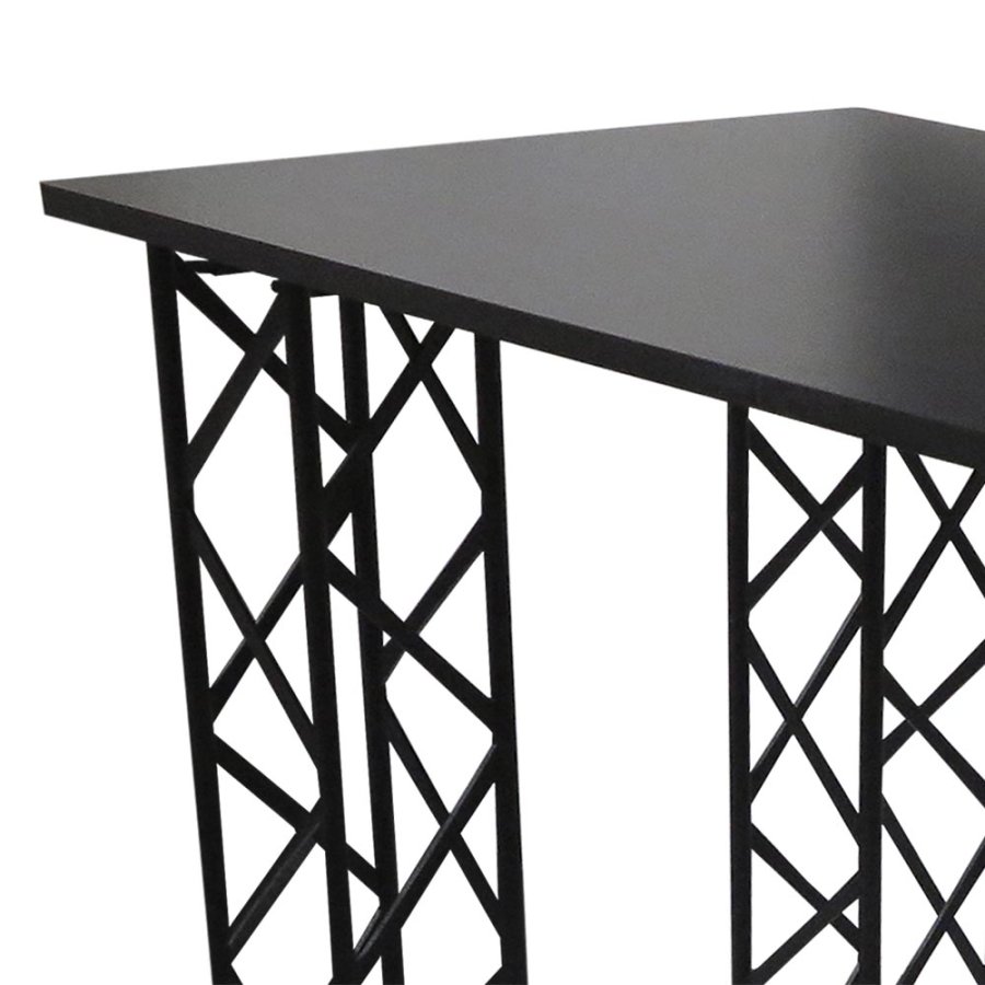 Crown Truss  Counter top Platte, 95 x 65 cm schwarz