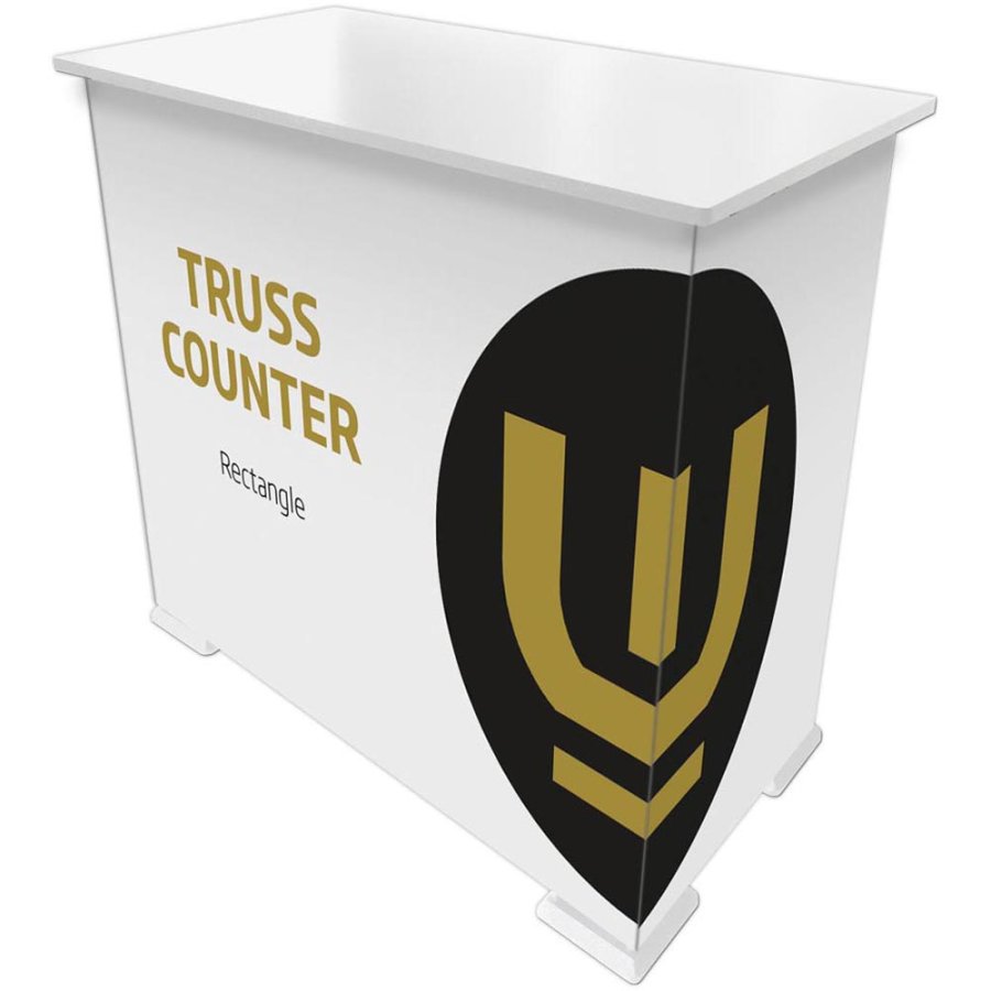 Crown Truss Counter Rechteck 95 x 65 cm - Wei&szlig;