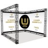 Crown Truss 15 Messewand U-Form 3 x 3 m - schwarz #1