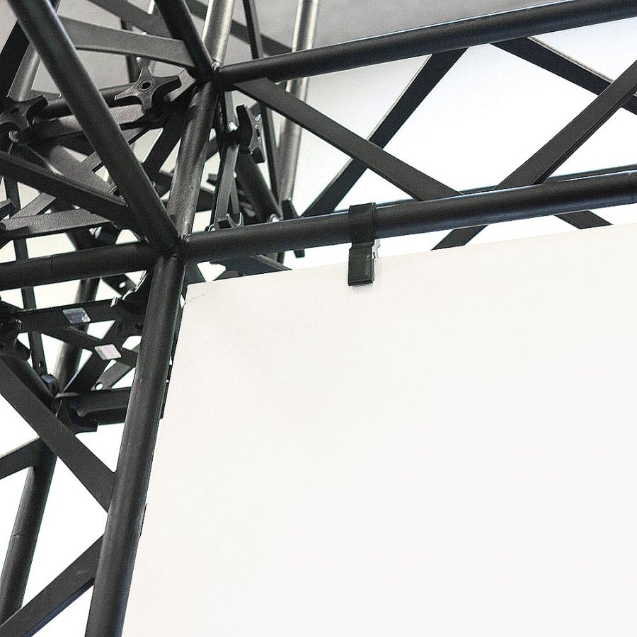 Crown Truss 15 Messewand U-Form 3 x 3 m - schwarz