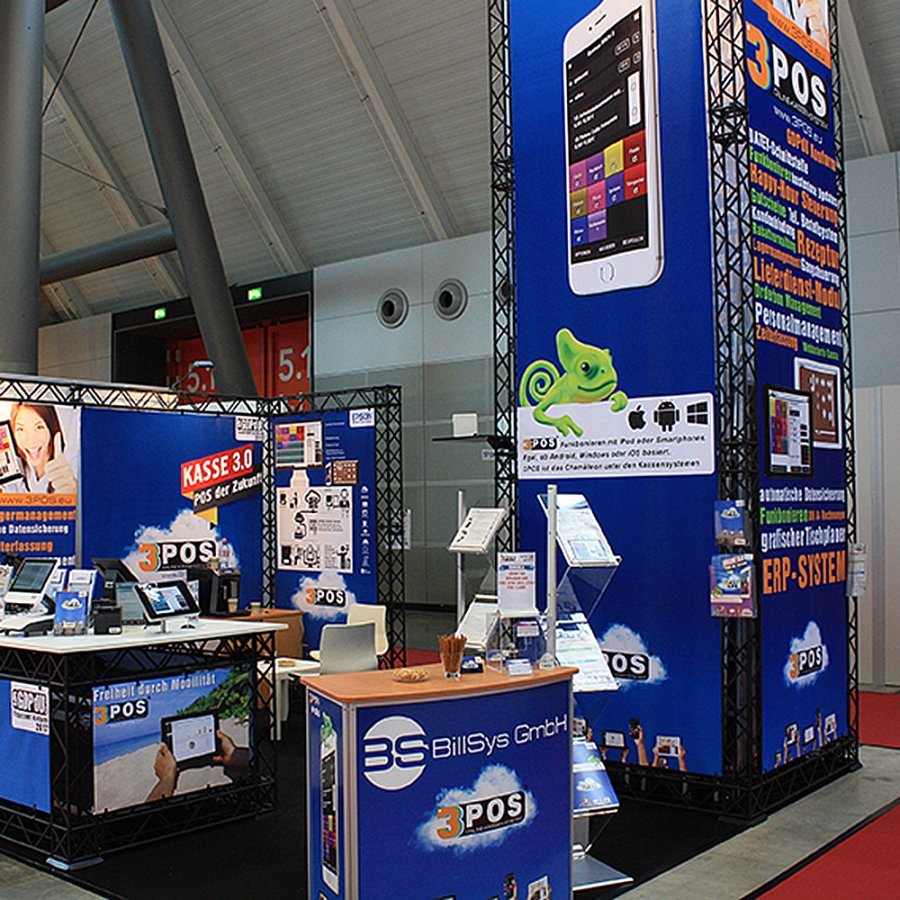 Crown Truss 15 Messewand L-Form 4 x 4 m - schwarz