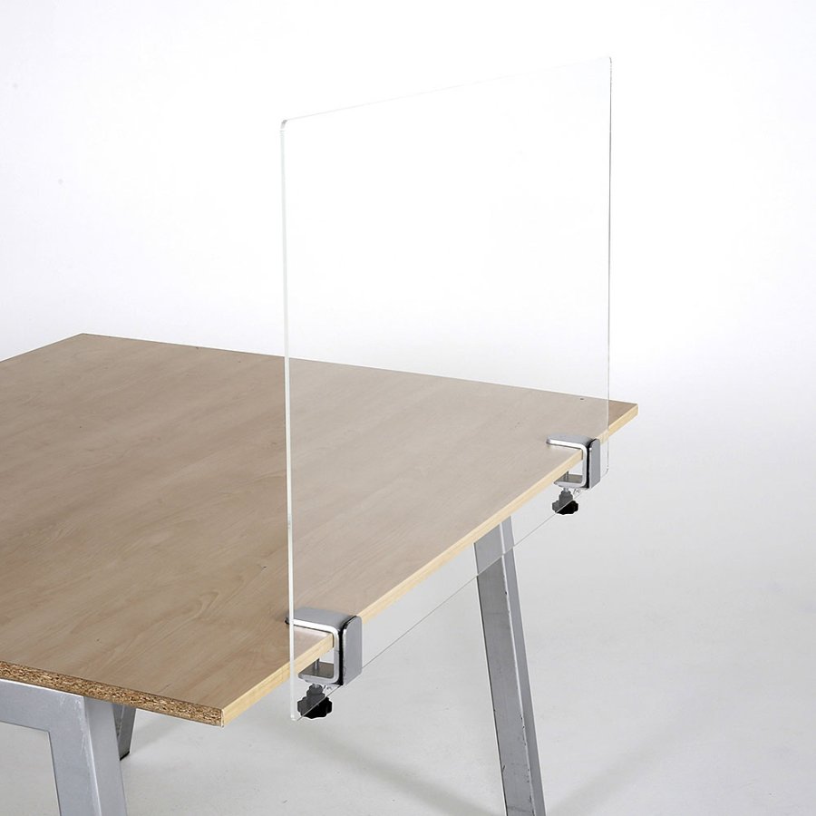 Kantenklemmen-Set f&uuml;r Hygieneabschirmung Tisch, 2-tlg