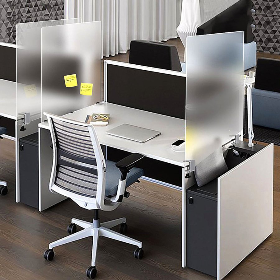 Kantenklemmen-Set f&uuml;r Hygieneabschirmung Tisch, 2-tlg