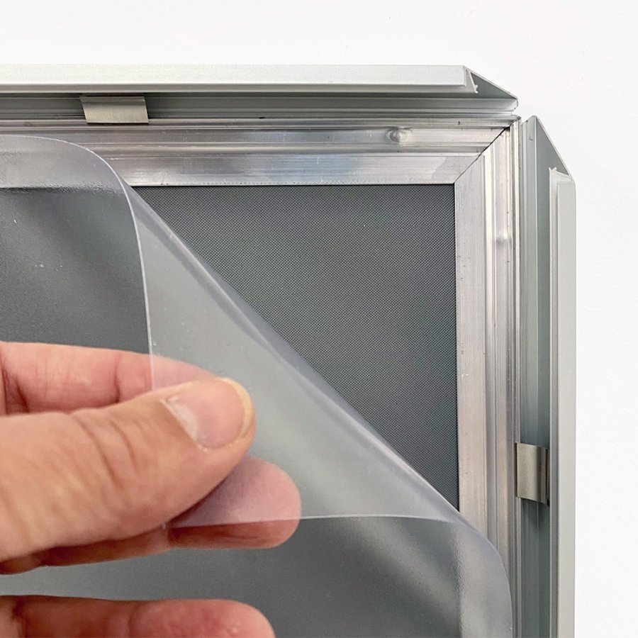 Klapprahmen mit 20mm Aluminium-Flachprofil, silber - 50 x 70 cm