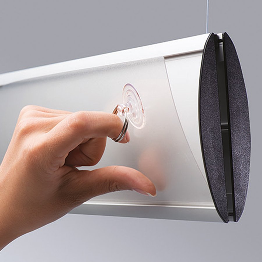 Doppelseitiges H&auml;ngeschild, 2 Schichten - 50x21 cm